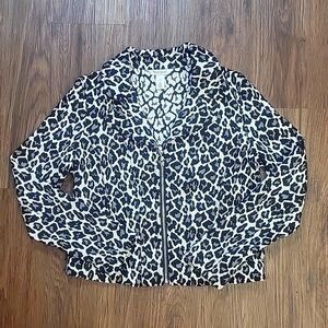 White House Black Label Leopard print jacket size 10